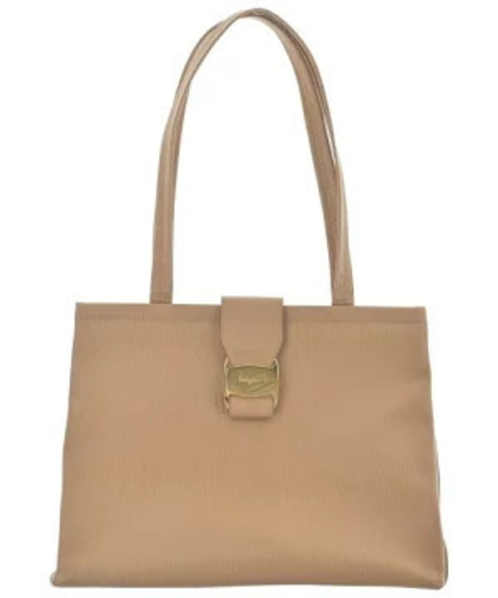Salvatore Ferragamo Tote Bag Beige Cream